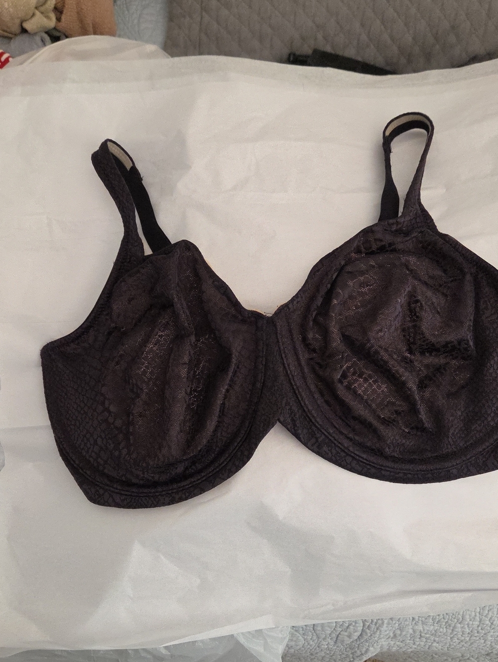 Bali Black Underwire Lace Full-Coverage Bra - Women Intimates